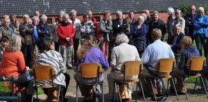 djembé spelers voor molen Woldzigt - Roderwolde