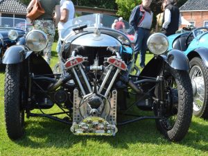 Morgan Three Wheelers bij Olie- en Korenmolen Woldzigt- Roderwolde